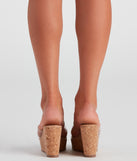 Pretty Clear PVC Cork Wedges are chic ladies' shoes to complete your best 2023 outfits. They come in a variety of trendy women's shoe styles like platforms and dressy low-heels, & are available in wide widths for better comfort.