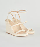 In The Sun Strappy Platform Wedges are chic ladies' shoes to complete your best 2023 outfits. They come in a variety of trendy women's shoe styles like platforms and dressy low-heels, & are available in wide widths for better comfort.
