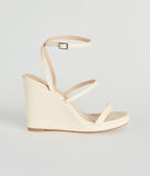 In The Sun Strappy Platform Wedges are chic ladies' shoes to complete your best 2023 outfits. They come in a variety of trendy women's shoe styles like platforms and dressy low-heels, & are available in wide widths for better comfort.