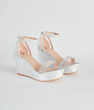 Cue The Glitter Rhinestone Platform Wedges are chic ladies' shoes to complete your best 2023 outfits. They come in a variety of trendy women's shoe styles like platforms and dressy low-heels, & are available in wide widths for better comfort.