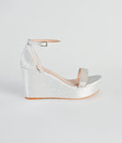 Cue The Glitter Rhinestone Platform Wedges are chic ladies' shoes to complete your best 2023 outfits. They come in a variety of trendy women's shoe styles like platforms and dressy low-heels, & are available in wide widths for better comfort.