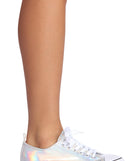 Hologram Lace-Up Sneakers