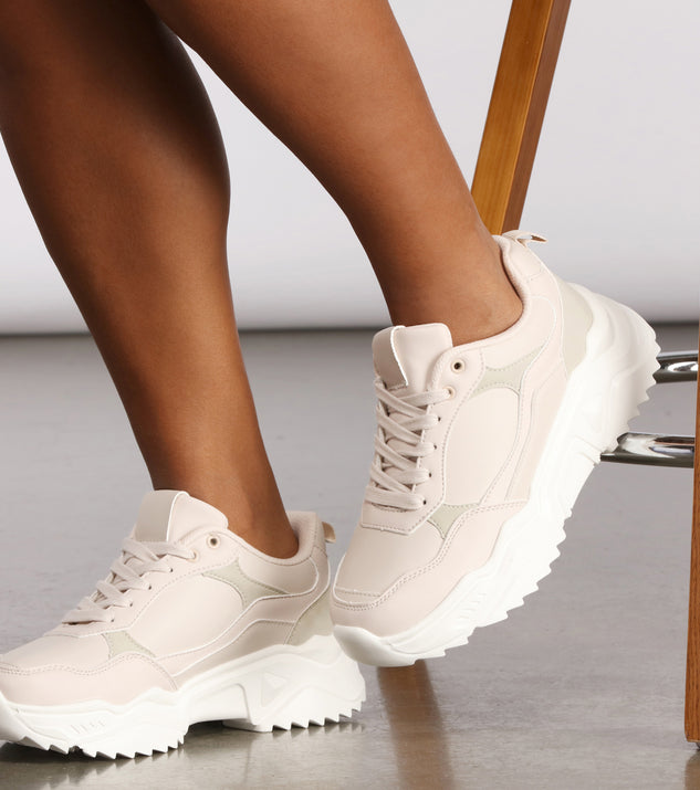 Lace-Up Textured Chunky Sneakers are chic ladies' shoes to complete your best 2023 outfits. They come in a variety of trendy women's shoe styles like platforms and dressy low-heels, & are available in wide widths for better comfort.