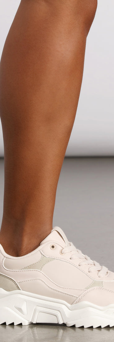 Lace-Up Textured Chunky Sneakers are chic ladies' shoes to complete your best 2023 outfits. They come in a variety of trendy women's shoe styles like platforms and dressy low-heels, & are available in wide widths for better comfort.