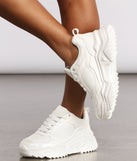 Chunky Lace Up Sporty Sneakers are chic ladies' shoes to complete your best 2023 outfits. They come in a variety of trendy women's shoe styles like platforms and dressy low-heels, & are available in wide widths for better comfort.