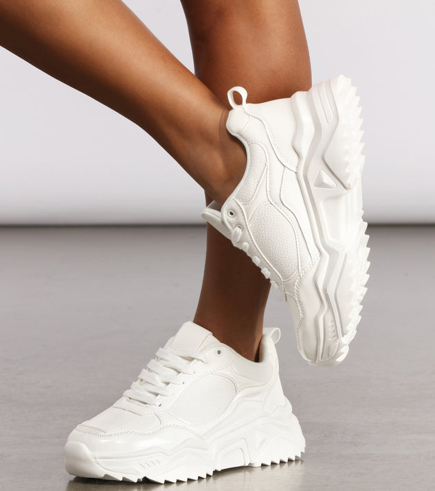 Chunky Lace Up Sporty Sneakers are chic ladies' shoes to complete your best 2023 outfits. They come in a variety of trendy women's shoe styles like platforms and dressy low-heels, & are available in wide widths for better comfort.