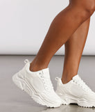 Chunky Lace Up Sporty Sneakers are chic ladies' shoes to complete your best 2023 outfits. They come in a variety of trendy women's shoe styles like platforms and dressy low-heels, & are available in wide widths for better comfort.