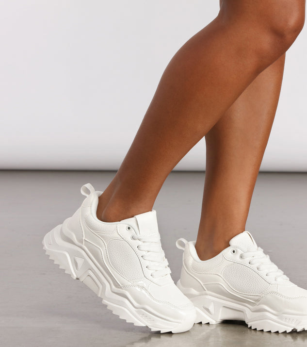 Chunky Lace Up Sporty Sneakers & Windsor