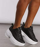 Extra High Textured Platform Chunky Sneakers are chic ladies' shoes to complete your best 2023 outfits. They come in a variety of trendy women's shoe styles like platforms and dressy low-heels, & are available in wide widths for better comfort.