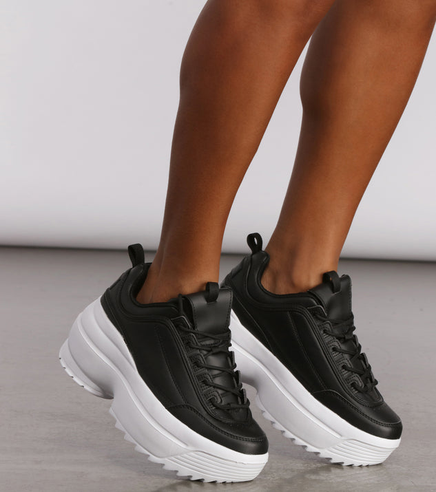 Extra High Textured Platform Chunky Sneakers are chic ladies' shoes to complete your best 2023 outfits. They come in a variety of trendy women's shoe styles like platforms and dressy low-heels, & are available in wide widths for better comfort.