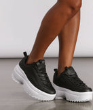 Extra High Textured Platform Chunky Sneakers are chic ladies' shoes to complete your best 2023 outfits. They come in a variety of trendy women's shoe styles like platforms and dressy low-heels, & are available in wide widths for better comfort.