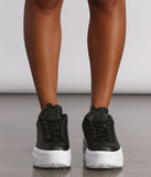 Extra High Textured Platform Chunky Sneakers are chic ladies' shoes to complete your best 2023 outfits. They come in a variety of trendy women's shoe styles like platforms and dressy low-heels, & are available in wide widths for better comfort.