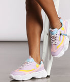 Pastel With Zipper Chunky Sneakers are chic ladies' shoes to complete your best 2023 outfits. They come in a variety of trendy women's shoe styles like platforms and dressy low-heels, & are available in wide widths for better comfort.
