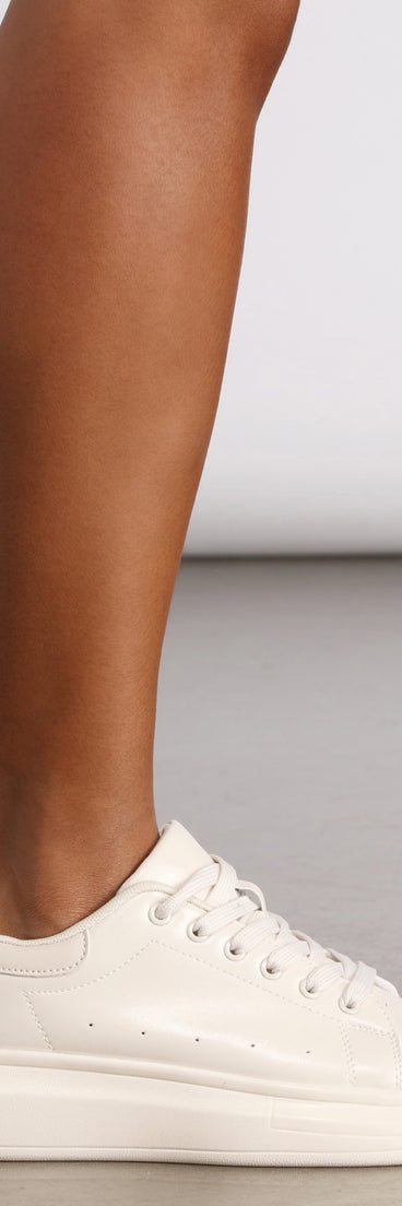 Basic Lace-Up Platform Sneakers are chic ladies' shoes to complete your best 2023 outfits. They come in a variety of trendy women's shoe styles like platforms and dressy low-heels, & are available in wide widths for better comfort.