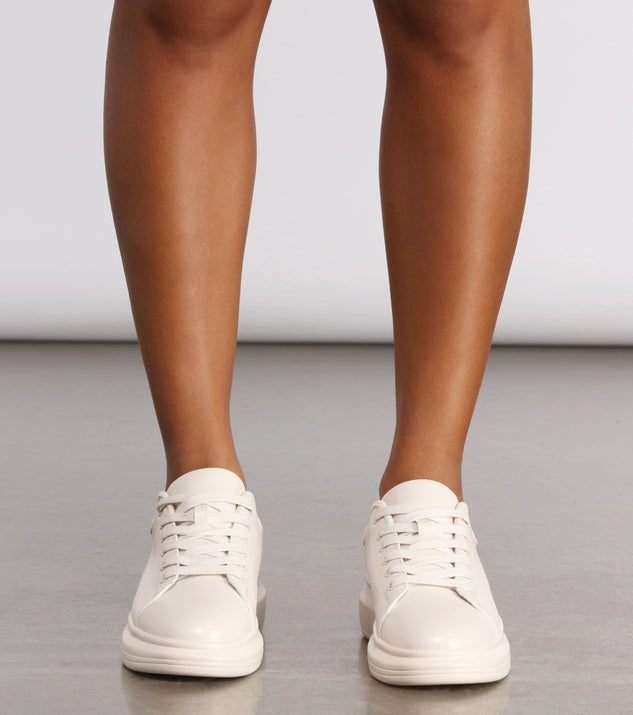 Basic Lace-Up Platform Sneakers | Windsor