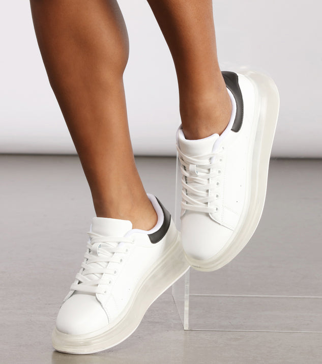 Basic Clear Platform Sneakers | Windsor