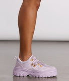 Pop of Glam Chunky Bungee Lace Sneakers are chic ladies' shoes to complete your best 2023 outfits. They come in a variety of trendy women's shoe styles like platforms and dressy low-heels, & are available in wide widths for better comfort.
