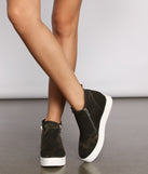 At Ease High Top Zippered Sneakers are chic ladies' shoes to complete your best 2023 outfits. They come in a variety of trendy women's shoe styles like platforms and dressy low-heels, & are available in wide widths for better comfort.