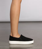 Faux Microsuede Slip On Sneakers are chic ladies' shoes to complete your best 2023 outfits. They come in a variety of trendy women's shoe styles like platforms and dressy low-heels, & are available in wide widths for better comfort.