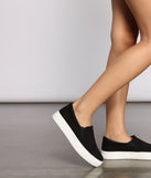 Faux Microsuede Slip On Sneakers are chic ladies' shoes to complete your best 2023 outfits. They come in a variety of trendy women's shoe styles like platforms and dressy low-heels, & are available in wide widths for better comfort.
