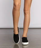 Faux Microsuede Slip On Sneakers are chic ladies' shoes to complete your best 2023 outfits. They come in a variety of trendy women's shoe styles like platforms and dressy low-heels, & are available in wide widths for better comfort.