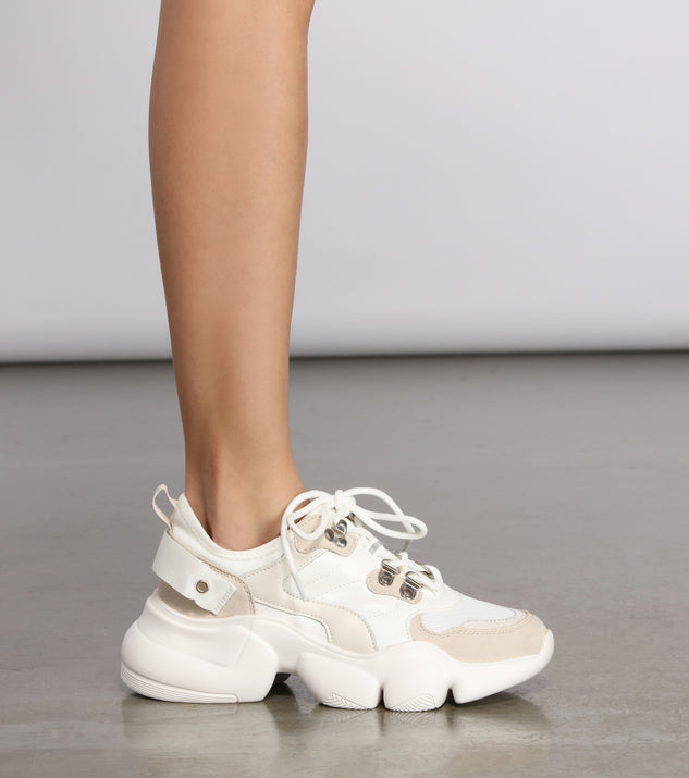Game On Bungee Lace Chunky Sneakers are chic ladies' shoes to complete your best 2023 outfits. They come in a variety of trendy women's shoe styles like platforms and dressy low-heels, & are available in wide widths for better comfort.