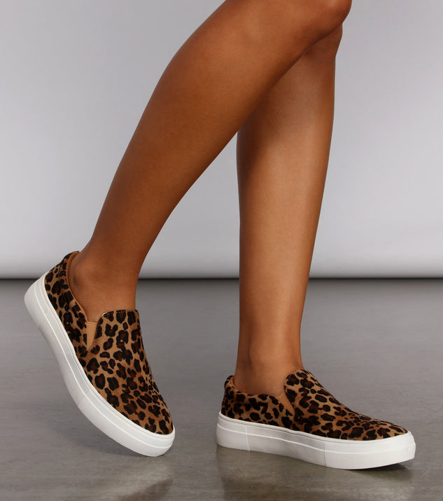 Feelin Wild Leopard Print Sneakers Windsor