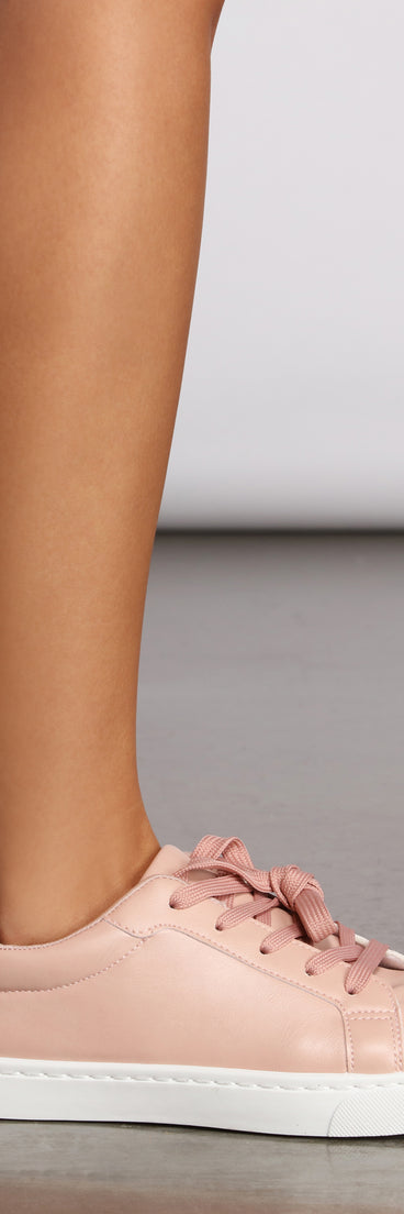 Such A Chic Vibe Faux Leather Sneakers are chic ladies' shoes to complete your best 2023 outfits. They come in a variety of trendy women's shoe styles like platforms and dressy low-heels, & are available in wide widths for better comfort.