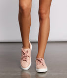 Such A Chic Vibe Faux Leather Sneakers are chic ladies' shoes to complete your best 2023 outfits. They come in a variety of trendy women's shoe styles like platforms and dressy low-heels, & are available in wide widths for better comfort.