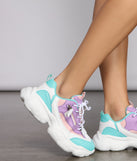 Level Up Colorful Chunky Sneakers are chic ladies' shoes to complete your best 2023 outfits. They come in a variety of trendy women's shoe styles like platforms and dressy low-heels, & are available in wide widths for better comfort.