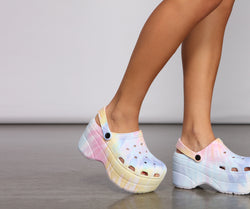 Tie Dye Slip On Foam Shoes are chic ladies' shoes to complete your best 2023 outfits. They come in a variety of trendy women's shoe styles like platforms and dressy low-heels, & are available in wide widths for better comfort.