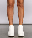 Feeling Fancy Quilted Faux Leather Sneakers are chic ladies' shoes to complete your best 2023 outfits. They come in a variety of trendy women's shoe styles like platforms and dressy low-heels, & are available in wide widths for better comfort.