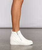 Feeling Fancy Quilted Faux Leather Sneakers are chic ladies' shoes to complete your best 2023 outfits. They come in a variety of trendy women's shoe styles like platforms and dressy low-heels, & are available in wide widths for better comfort.