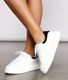 All About That Lace Platform Sneakers are chic ladies' shoes to complete your best 2023 outfits. They come in a variety of trendy women's shoe styles like platforms and dressy low-heels, & are available in wide widths for better comfort.