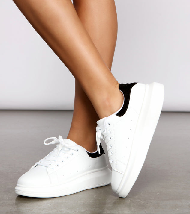 All About That Lace Platform Sneakers are chic ladies' shoes to complete your best 2023 outfits. They come in a variety of trendy women's shoe styles like platforms and dressy low-heels, & are available in wide widths for better comfort.