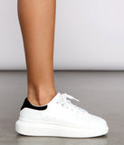All About That Lace Platform Sneakers are chic ladies' shoes to complete your best 2023 outfits. They come in a variety of trendy women's shoe styles like platforms and dressy low-heels, & are available in wide widths for better comfort.