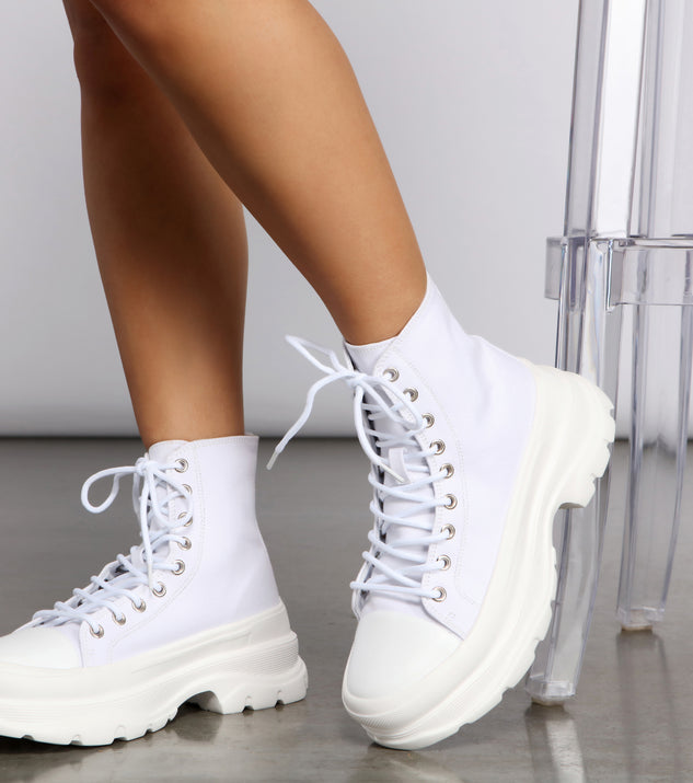 Casual Vibes High Top Sneakers are chic ladies' shoes to complete your best 2023 outfits. They come in a variety of trendy women's shoe styles like platforms and dressy low-heels, & are available in wide widths for better comfort.