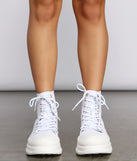 Casual Vibes High Top Sneakers are chic ladies' shoes to complete your best 2023 outfits. They come in a variety of trendy women's shoe styles like platforms and dressy low-heels, & are available in wide widths for better comfort.