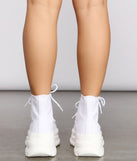 Casual Vibes High Top Sneakers are chic ladies' shoes to complete your best 2023 outfits. They come in a variety of trendy women's shoe styles like platforms and dressy low-heels, & are available in wide widths for better comfort.