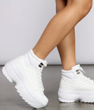 Too Fab Faux Leather Platform Sneakers are chic ladies' shoes to complete your best 2023 outfits. They come in a variety of trendy women's shoe styles like platforms and dressy low-heels, & are available in wide widths for better comfort.