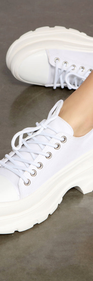 The Classic Lace-Up Chunky Sneakers are chic ladies' shoes to complete your best 2023 outfits. They come in a variety of trendy women's shoe styles like platforms and dressy low-heels, & are available in wide widths for better comfort.