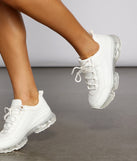 Casual Vibes Faux Leather Jelly Sneakers are chic ladies' shoes to complete your best 2023 outfits. They come in a variety of trendy women's shoe styles like platforms and dressy low-heels, & are available in wide widths for better comfort.