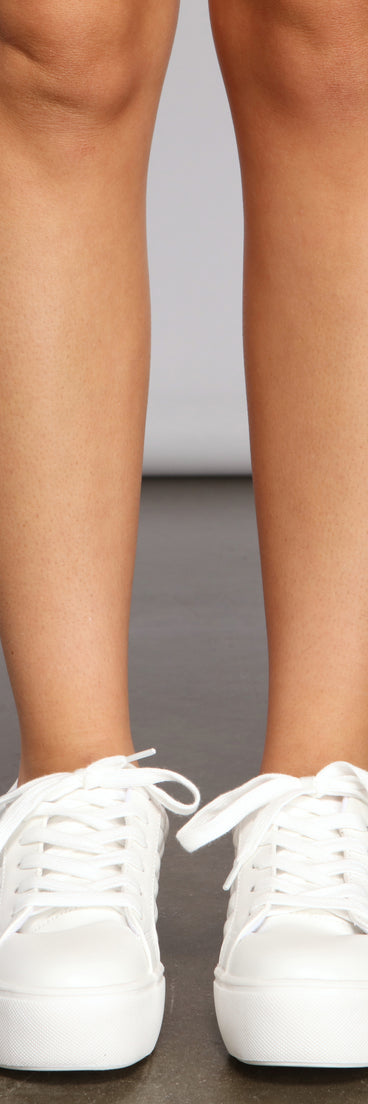 Faux Leather Quilted Chic Sneakers are chic ladies' shoes to complete your best 2023 outfits. They come in a variety of trendy women's shoe styles like platforms and dressy low-heels, & are available in wide widths for better comfort.