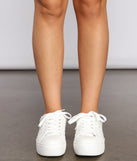 Faux Leather Quilted Chic Sneakers are chic ladies' shoes to complete your best 2023 outfits. They come in a variety of trendy women's shoe styles like platforms and dressy low-heels, & are available in wide widths for better comfort.