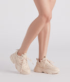 Off Duty Chunky Platform Sneakers is a trendy pick to create 2023 concert outfits, festival dresses, outfits for raves, or to complete your best party outfits or clubwear!