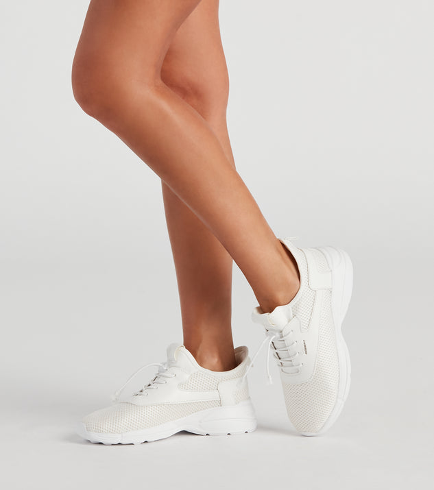 Casual Cool-Girl Vibes Knit Sneakers is a trendy pick to create 2023 concert outfits, festival dresses, outfits for raves, or to complete your best party outfits or clubwear!