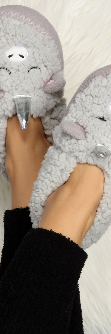 Unicorn Sherpa Sock Slippers
