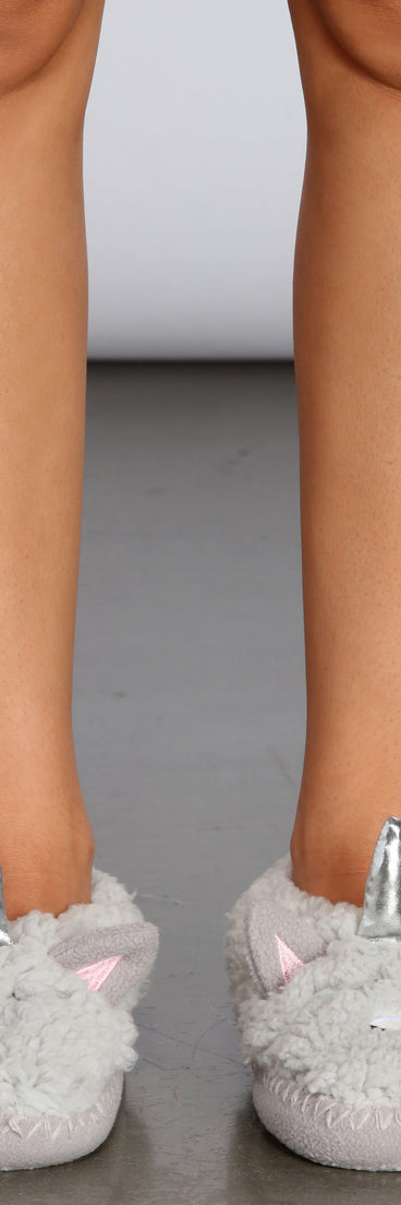 Unicorn Sherpa Sock Slippers