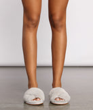 The Every Day Criss-Cross Strap Faux Fur Slippers are chic ladies' shoes to complete your best 2023 outfits. They come in a variety of trendy women's shoe styles like platforms and dressy low-heels, & are available in wide widths for better comfort.