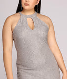 Plus Stunning In Silver Formal Dress provides gorgeous formal dress style to feel beautiful for Homecoming 2023, Bridesmaids, Wedding Guests, Winter Formal Dance, Military Balls, and Prom.